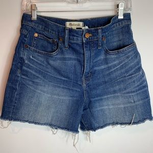 NWT Madewell High rise denim shorts size 28